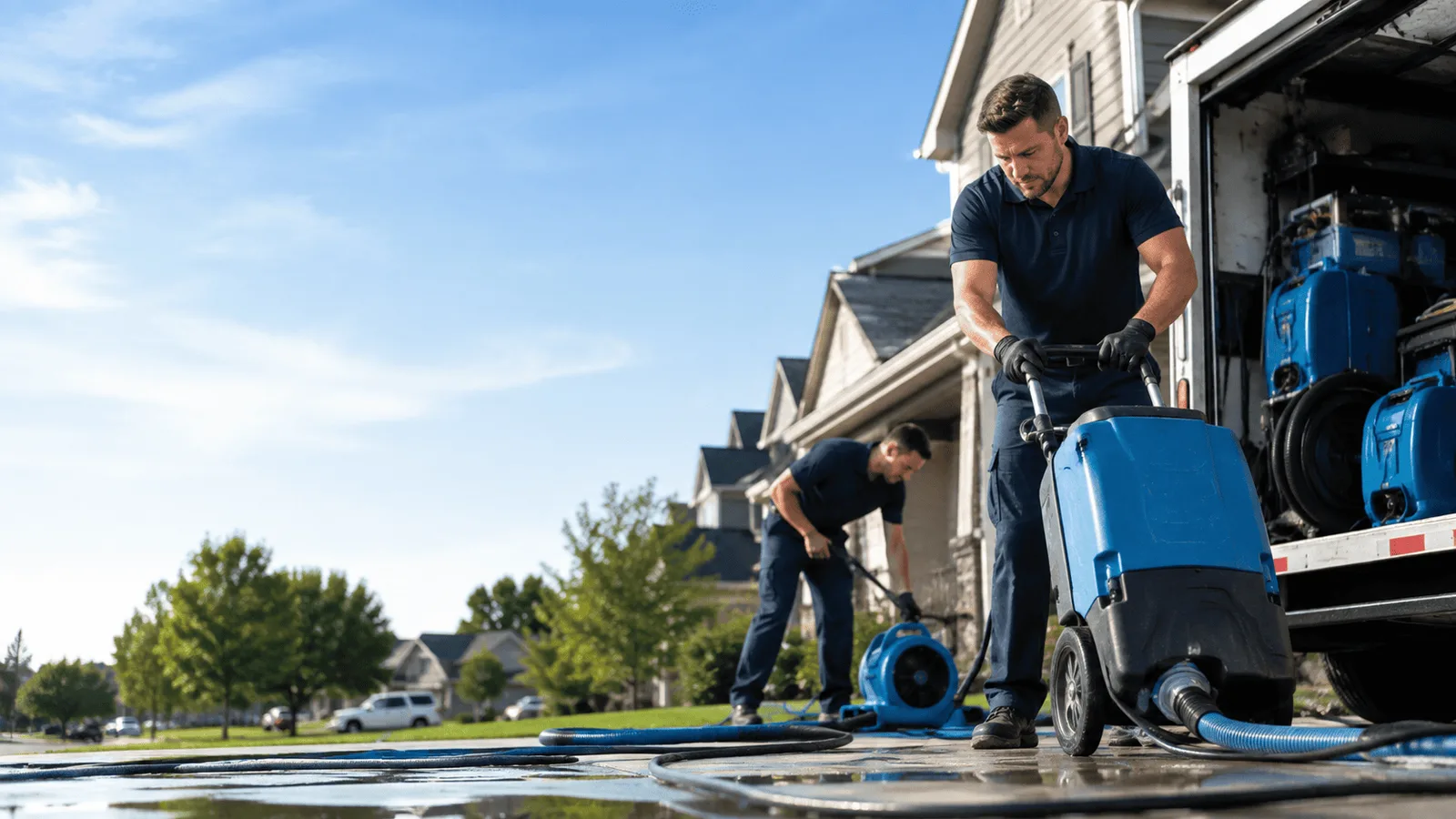 Dehumidification being performed in Parkers Prairie, MN